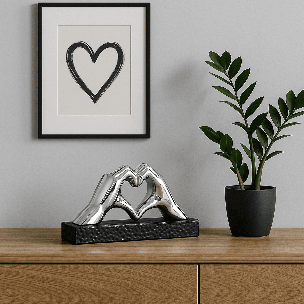 Mani a cuore con base - immagine 5